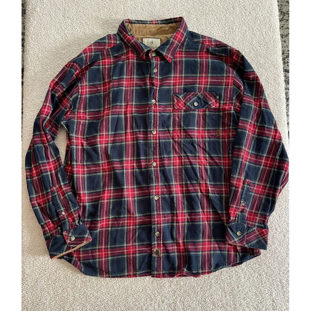 Legendary Whitetails Flannel Shirt Adult Mens 2xl Plaid  Original Buck Camp XXL